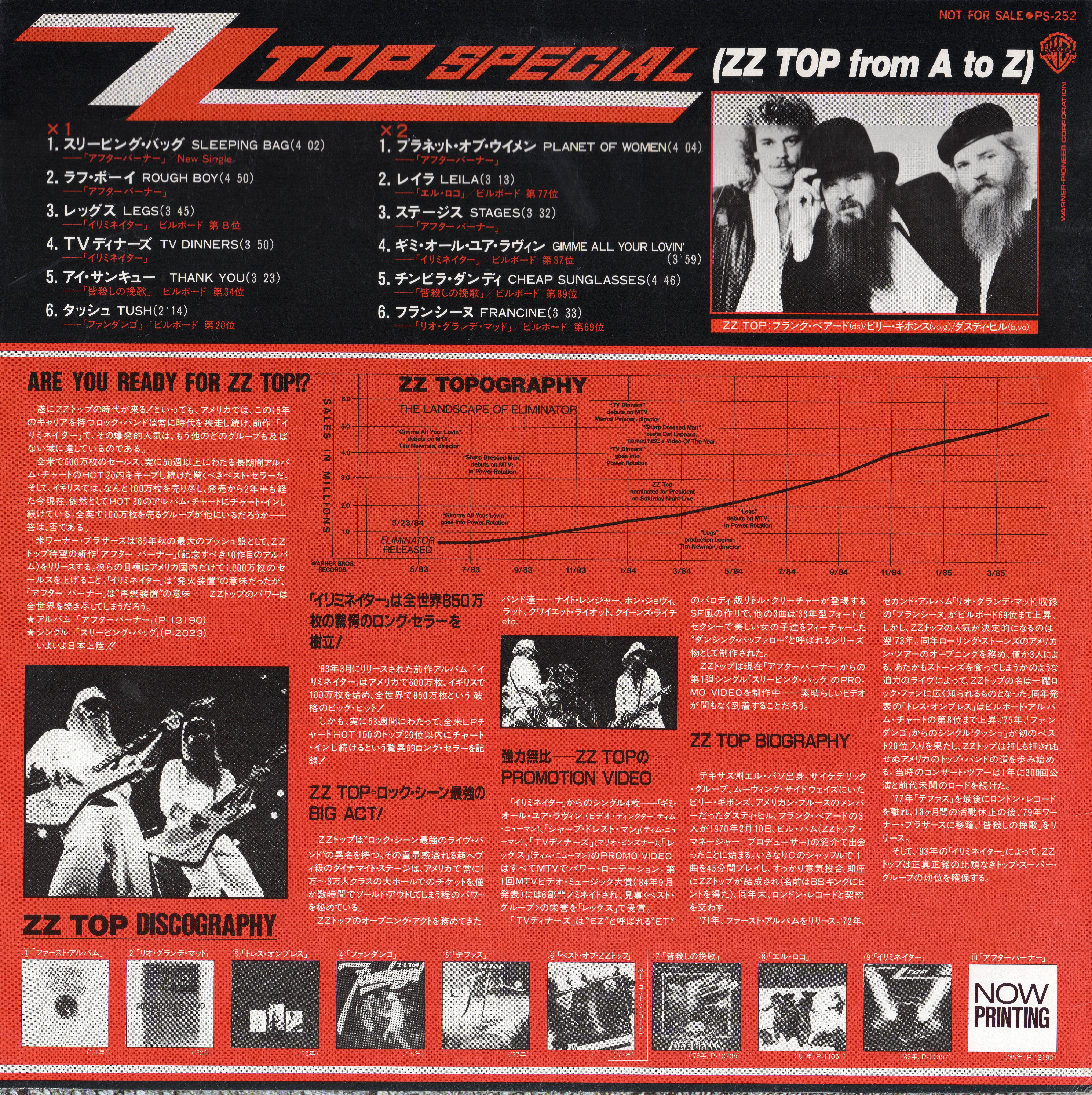 ZZ Top  ZZ Top Special : LP Back JPN